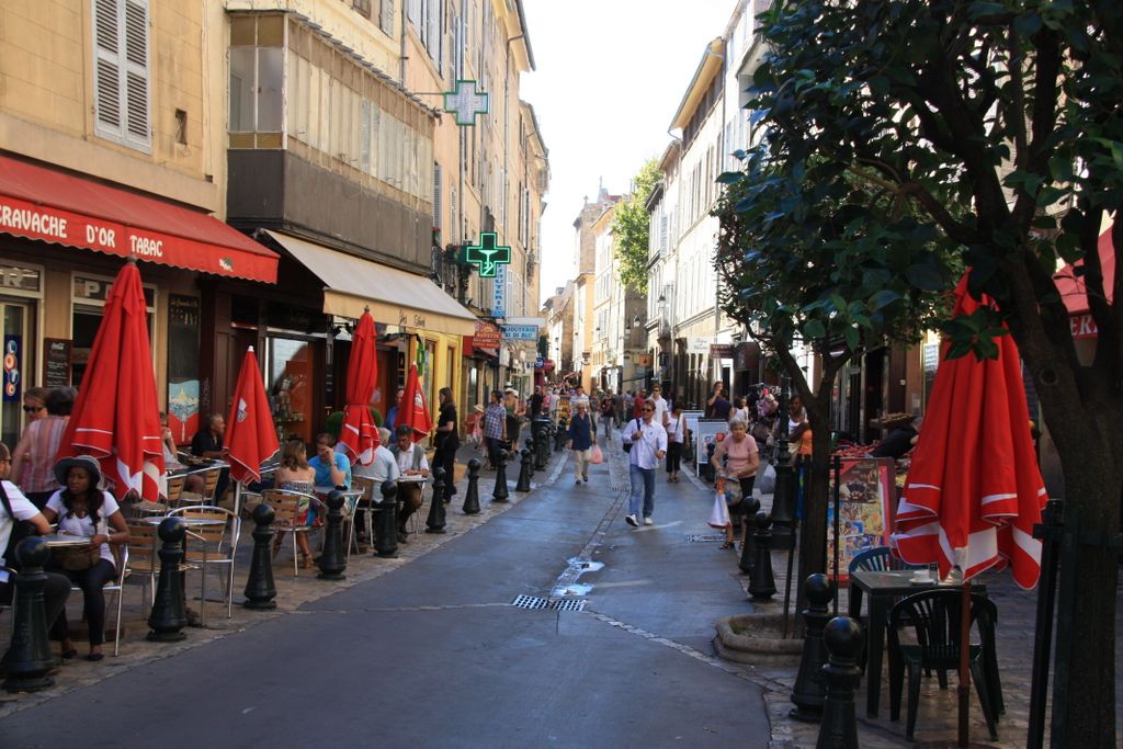 Old town streets in Aix-en-Provence