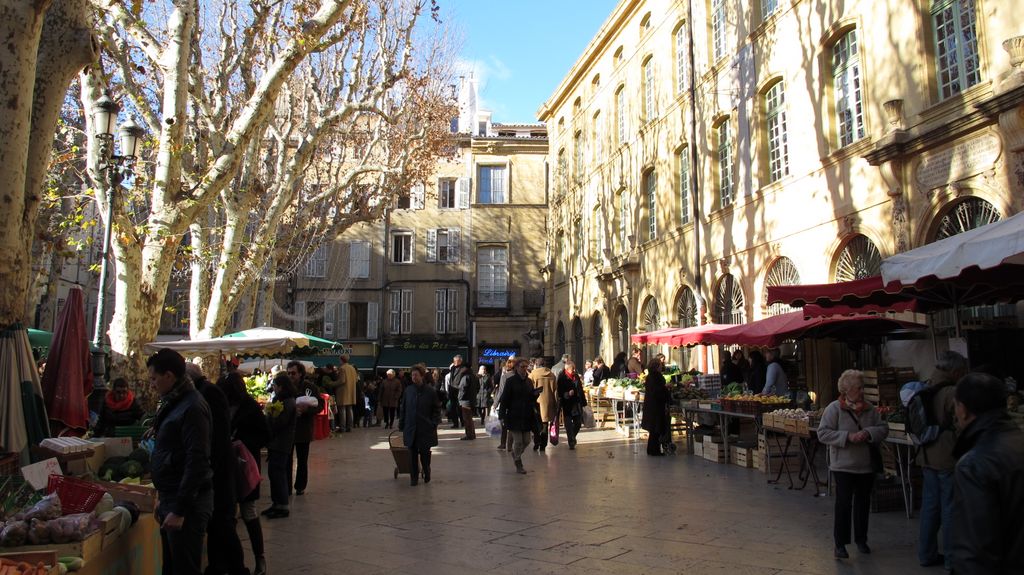 Flower Market at the City Hall, Aix en Provence