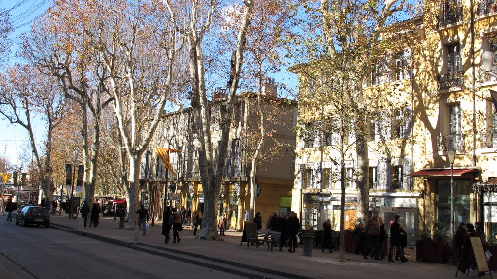 Cours Mirabeau in Winter, Aix en Provence