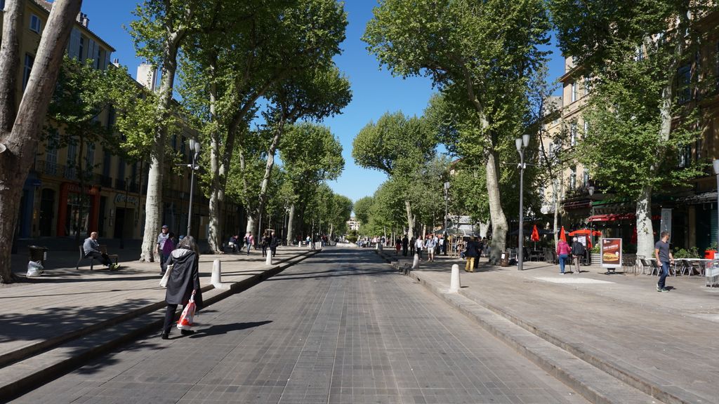 Cours Mirabeau, Aix-en-Provence, on a beautiful spring day