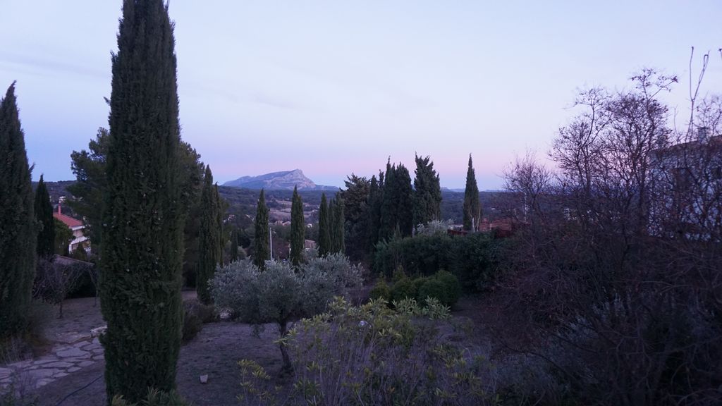 St Victoire at a winter evening