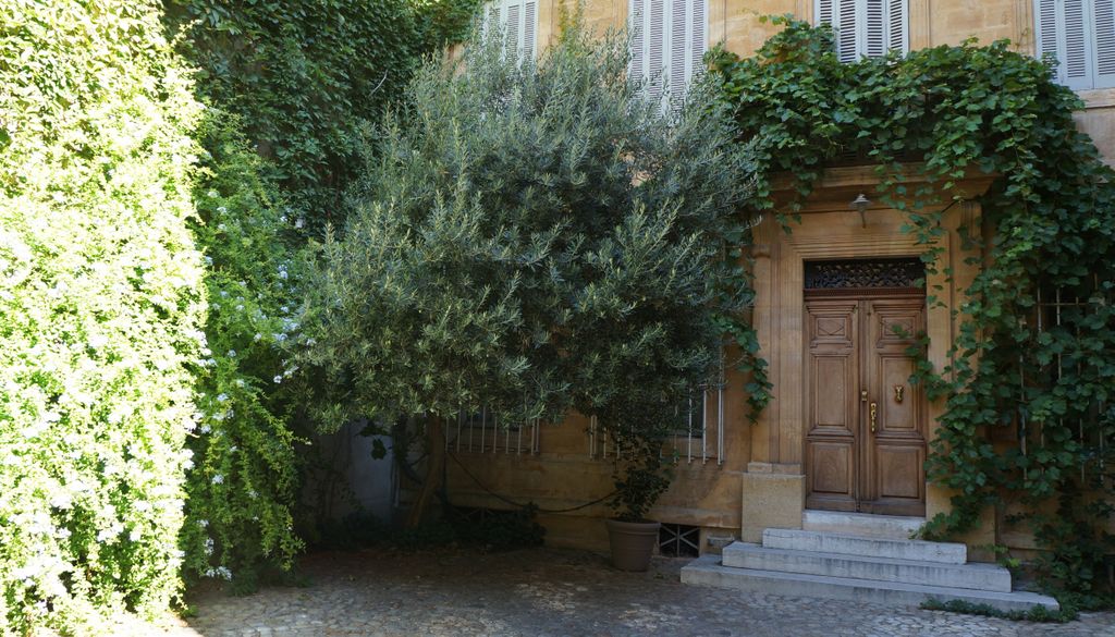 Gate to an elegant building on the rue Cardinale, Aix-en-Provence