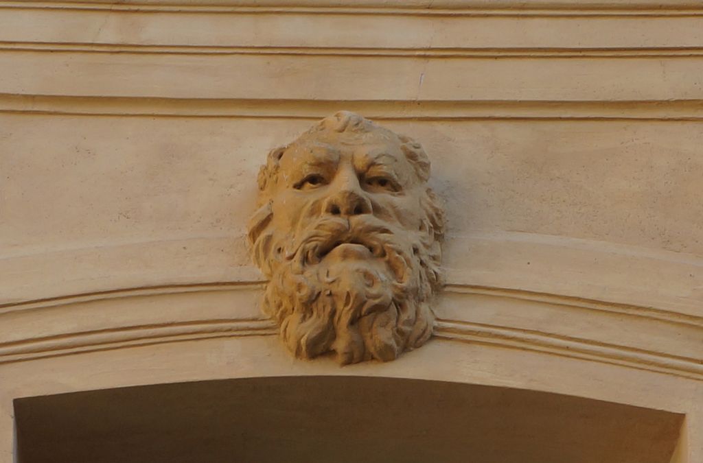 Details on one of the building on Place d'Albertas, Aix-en-Provence