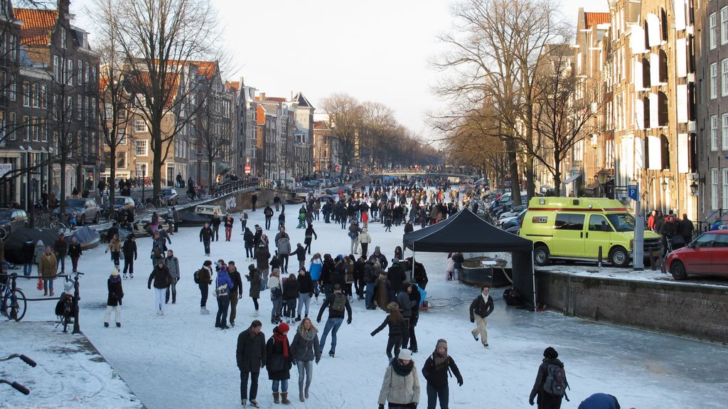 Incredible winter in Amsterdam... (Prinsengracht)