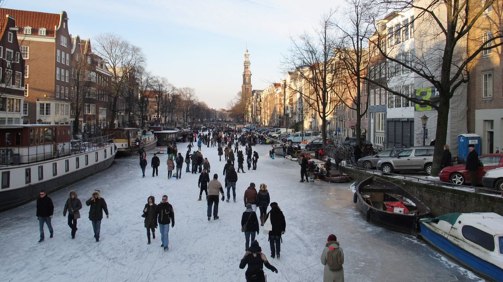 Incredible winter in Amsterdam... (Prinsengracht)