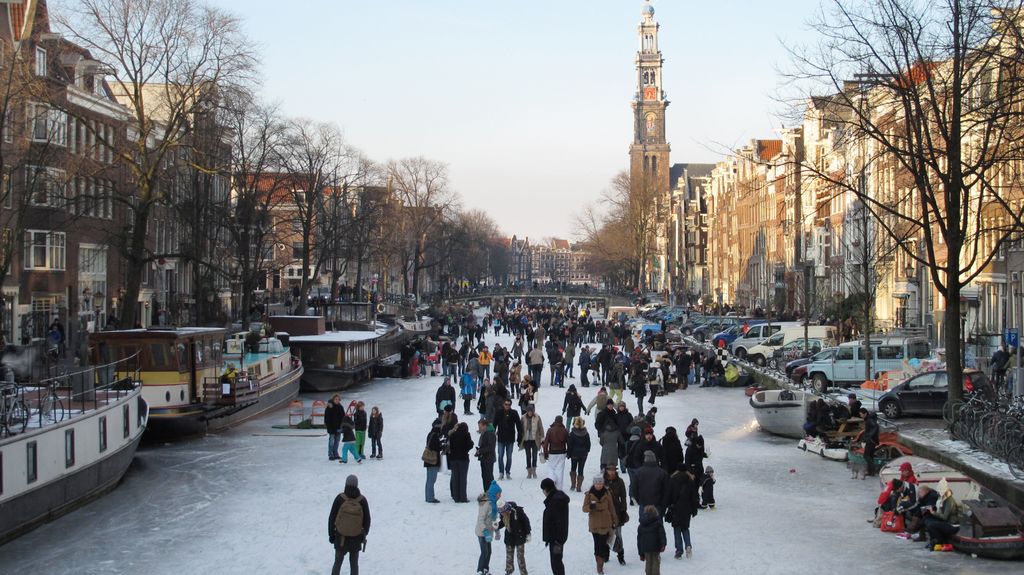 Incredible winter in Amsterdam... (Prinsengracht)