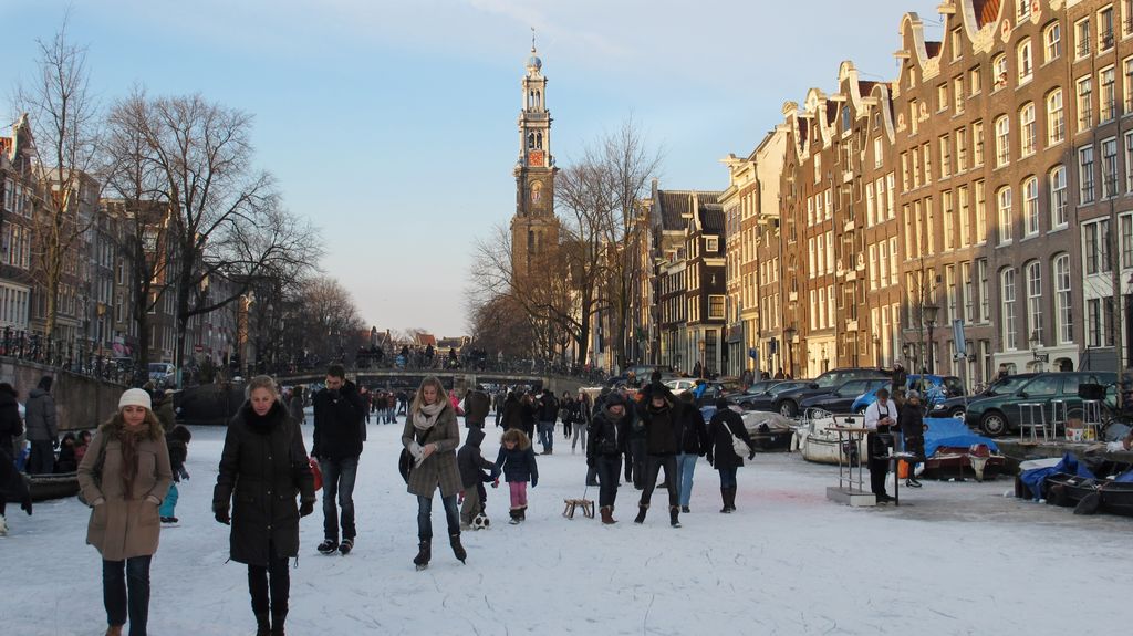 Incredible winter in Amsterdam... (Prinsengracht)