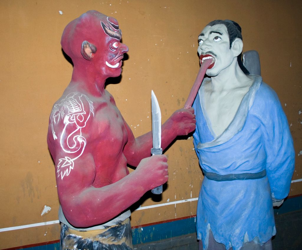 Beijing, Statues in the Donqyue Taoist Temple