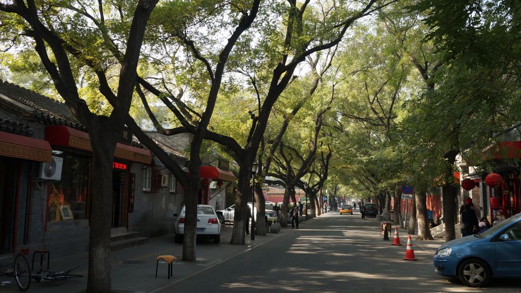 Streets around the Confucius Temple in Beijing; some of the genuine character of the old Beijing is still alive here