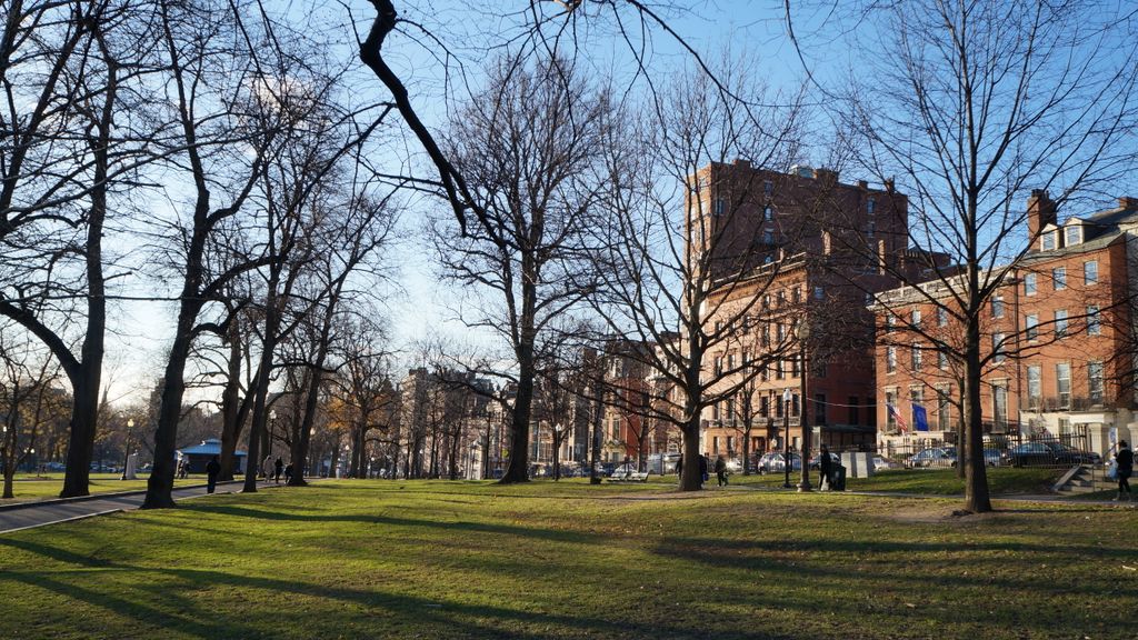 Beacon Hill, seen from Boston Commons