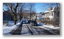 Roslindale, Boston, on a beautiful winter day