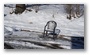 This is not a chair... it is a parking lot reservation after a big snow, Boston style (in Roslindale, Boston)