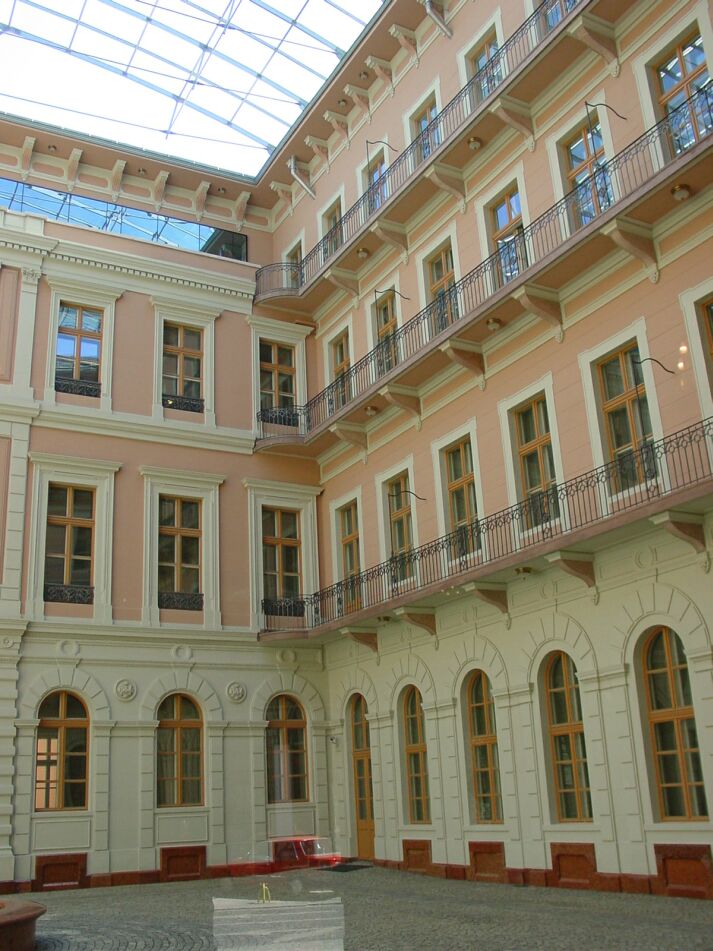 A renewed old building in the city centre