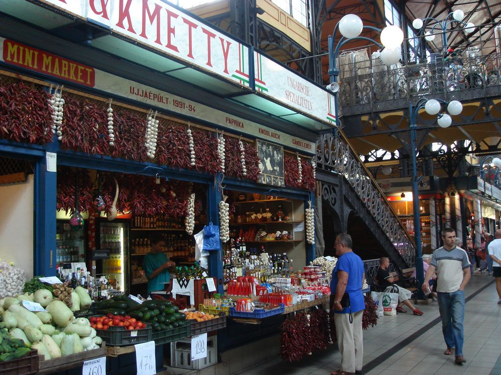 Big Market (Vásárcsarnok) in the Centre of Budapest, Hungary