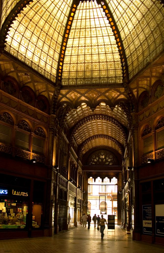 Budapest, “Párizsi udvar”, a shopping arcade in the centre of the town, built a the beginning of the 20th century in “Art Nouveau” style