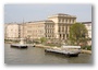 Budapest, banks of the Danube as seen from the Chain bridge. The building at the front is the Hungarian Academy of Sciences building.