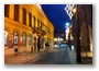 Kecskeméti Street, in Xmas lights, Budapest