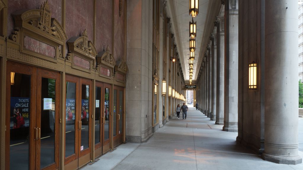 Civic Opera House in Chicago Loop