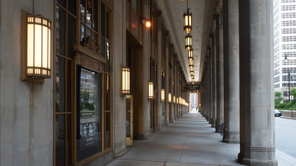 Civic Opera House in Chicago Loop