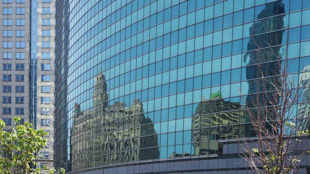 Along the Chicago River in Chicago Loop (Business area)