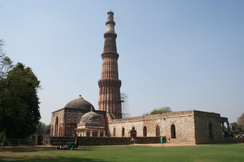 The Qutb Minar, the tallest sandstone tower in India