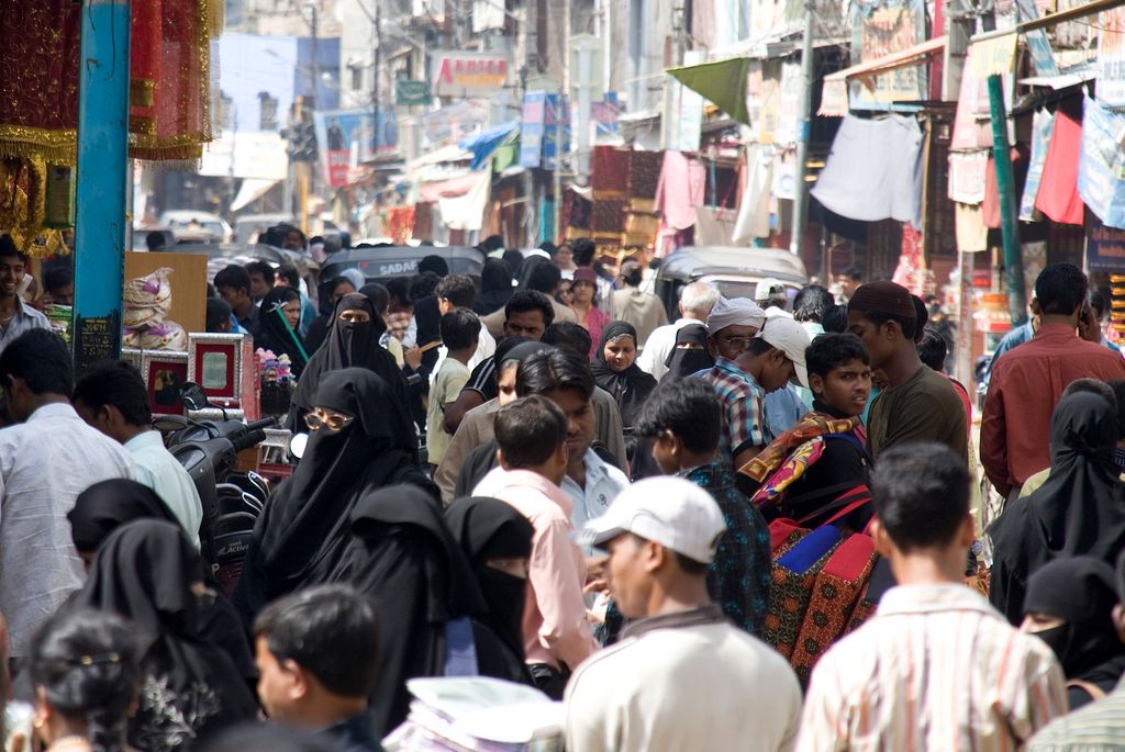 Streets around Charminar, Hyderabad