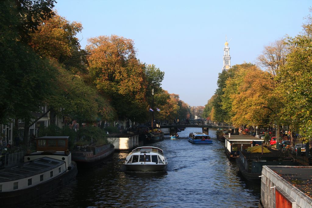 Prinsengracht in autumn, Amsterdam