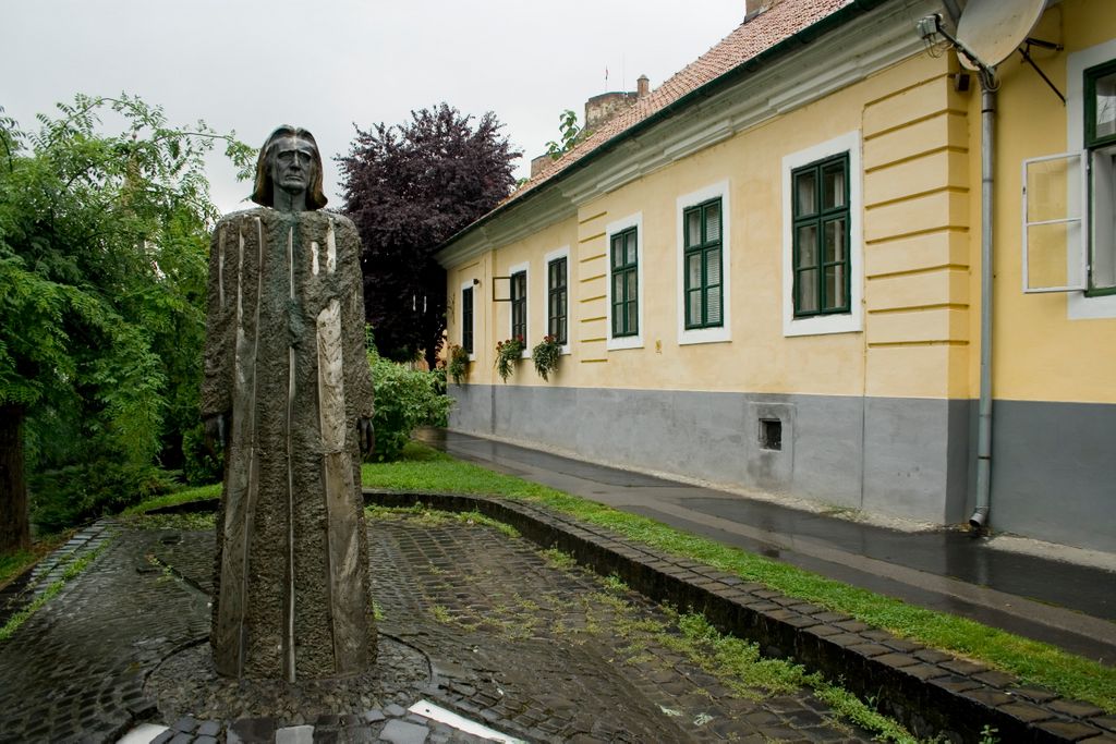 The statue of Ferenc (Franz) Liszt in Esztergom, Hungary.