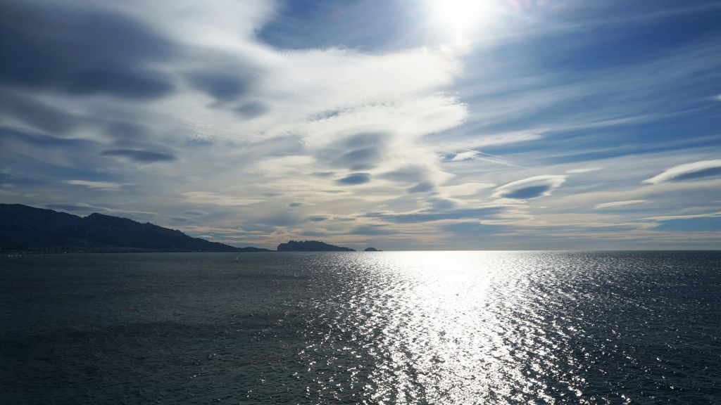 The sea at Marseille on a winter day...