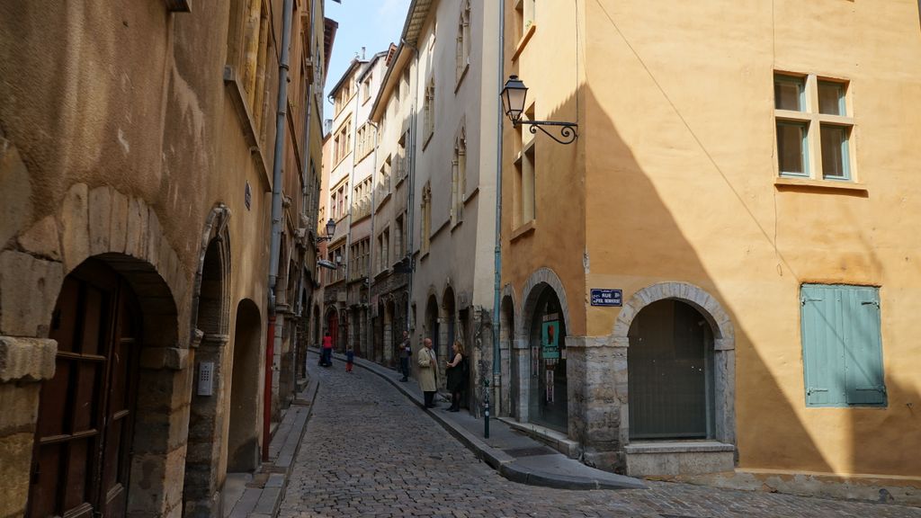 Streets in the old town of Lyon