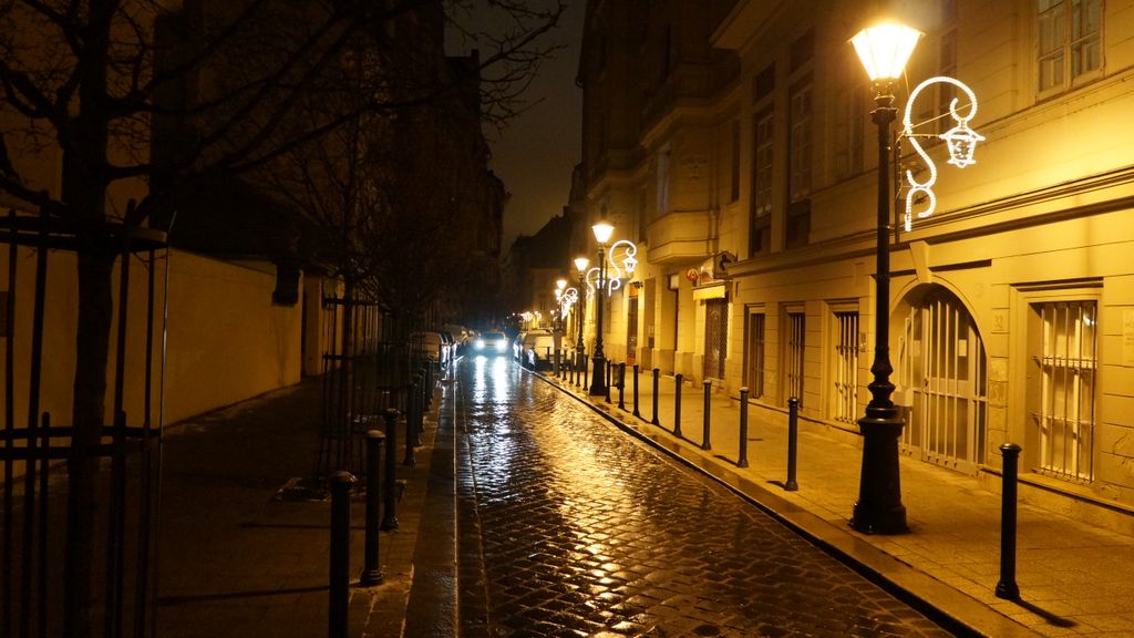 Street in the centre of Budapest (