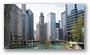 Along the Chicago River in Chicago Loop (Business area)