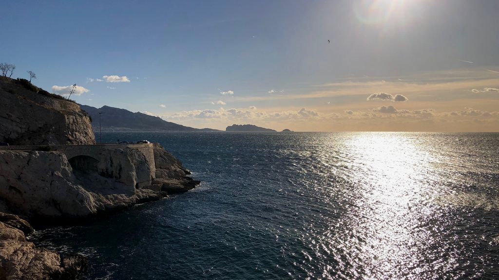 The sea at Marseille in Winter