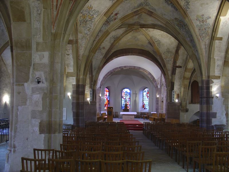 Echternach, inside the St Peter and St Paul church