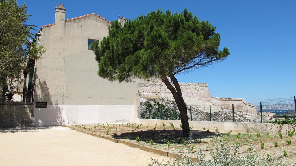 In Marseille, overlooking the entrace of the old Harbour