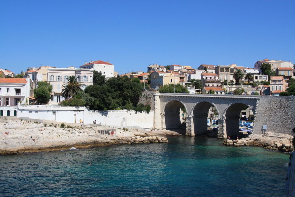 Along the seaside road of Marseille (