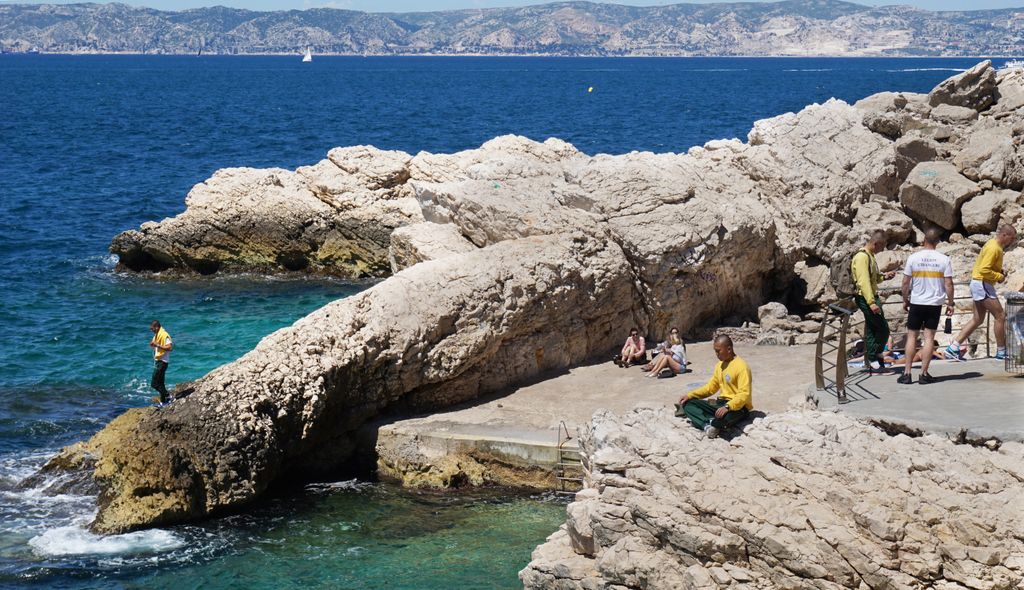 Seaside around the Anse the Malmousque, Marseille