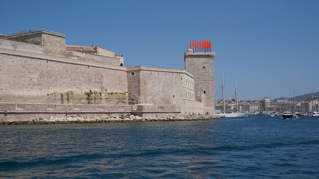 Fort St. Jean, at the entry of the old harbour in Marseille