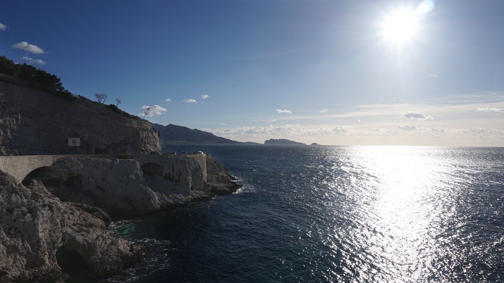 The sea at Marseille in Winter