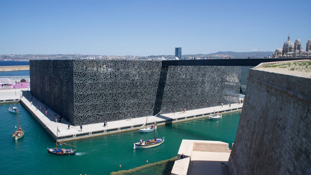 The new building of the MuCEM (Musée des Civilisations de l'Europe et de la Méditerranée), Marseille (Architect: Rudy Ricciotti)