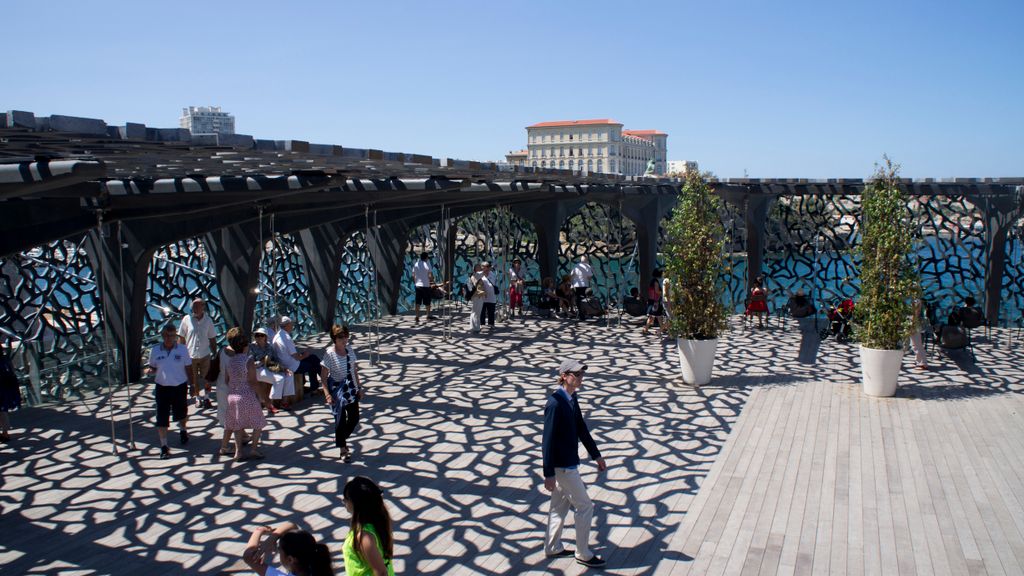 The new building of the MuCEM (Musée des Civilisations de l'Europe et de la Méditerranée), Marseille (Architect: Rudy Ricciotti)