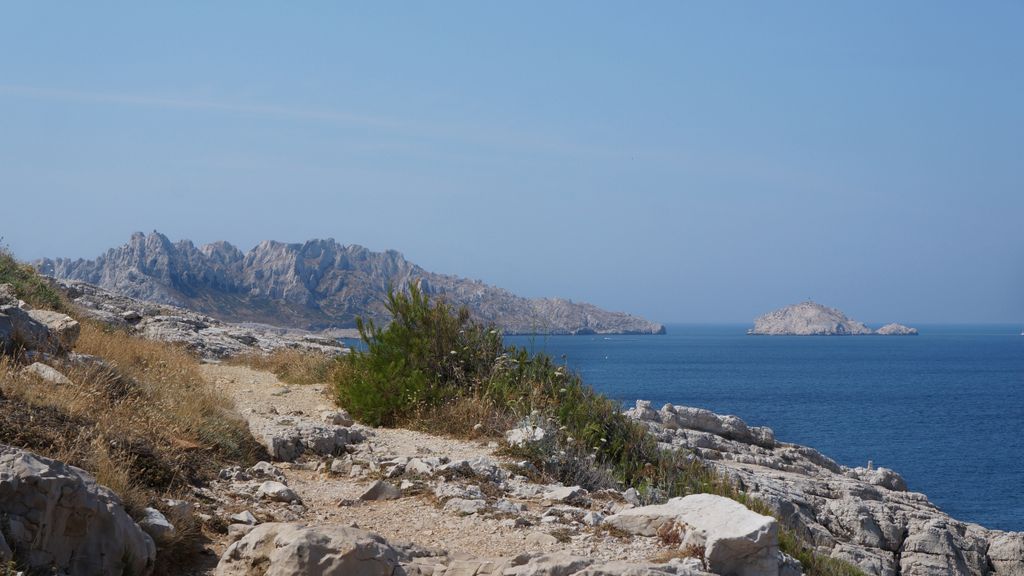 The seashore by la Madrague, a faraway suburb of Marseille