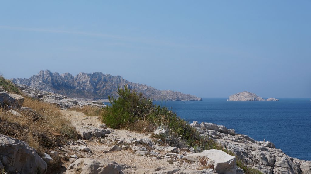 The seashore by la Madrague, a faraway suburb of Marseille