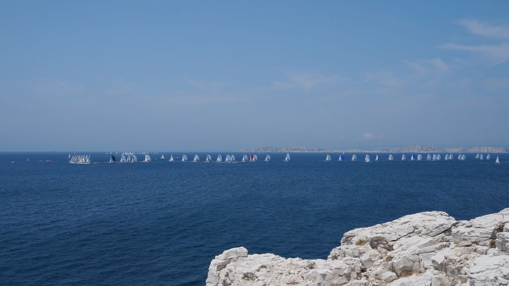 The seashore by la Madrague, a faraway suburb of Marseille