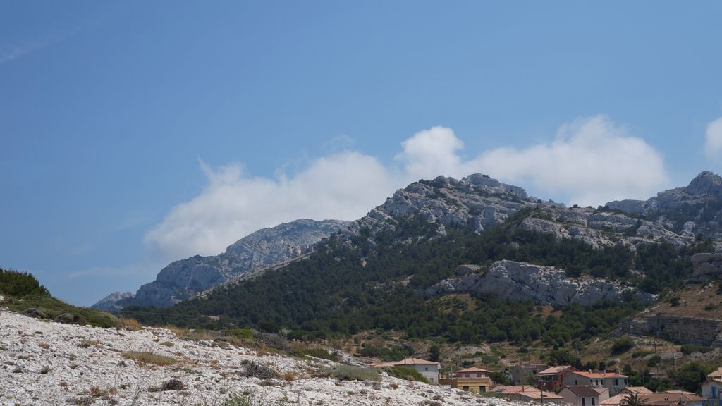 The seashore by la Madrague, a faraway suburb of Marseille