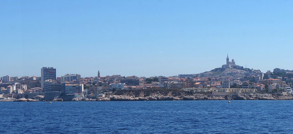 View of Marseille from a boat...