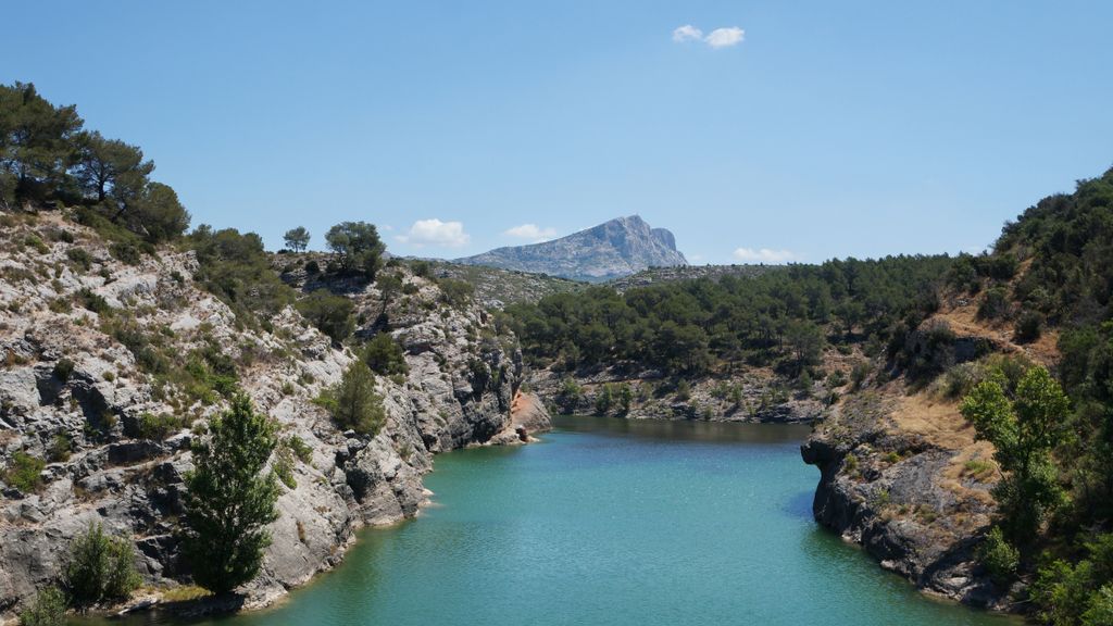 Forest on the St. Victoire by Le Tholonet, nearby Aix-en-Provence