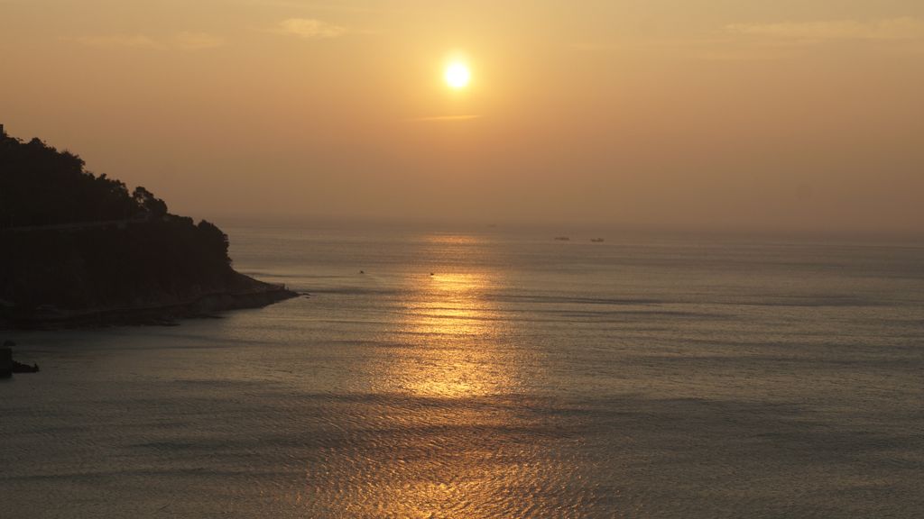 Early morning on the South China sea by Shenzhen, China