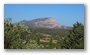 St Victoire in summer evening lights