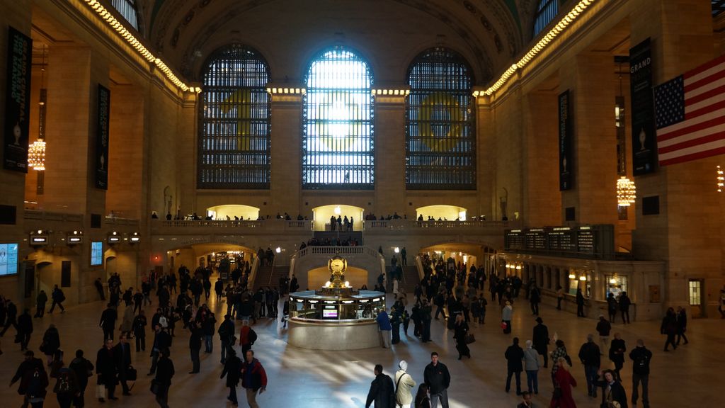 The classical image of Grand Central, New York